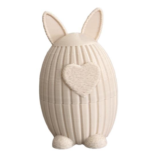 Bol à bonbons Imprimé en 3D Forme d'œuf Décoration de Pâques Sécurisé pour les enfants Surface lisse Ornement de festival Chasses au trésor de vacances Cadeau de fête