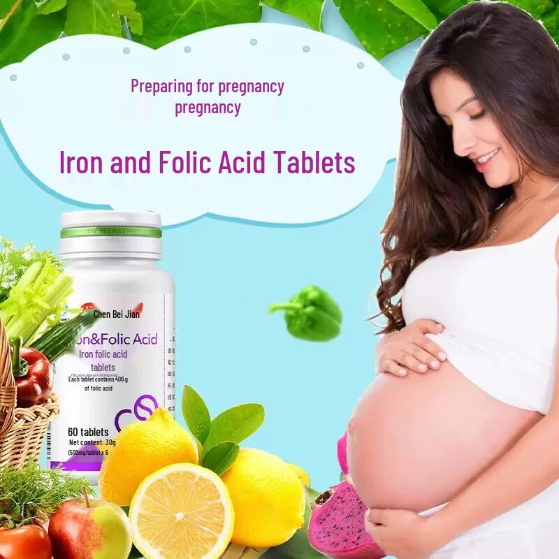 By-Health Iron Folic Acid Tablets, 60 Count