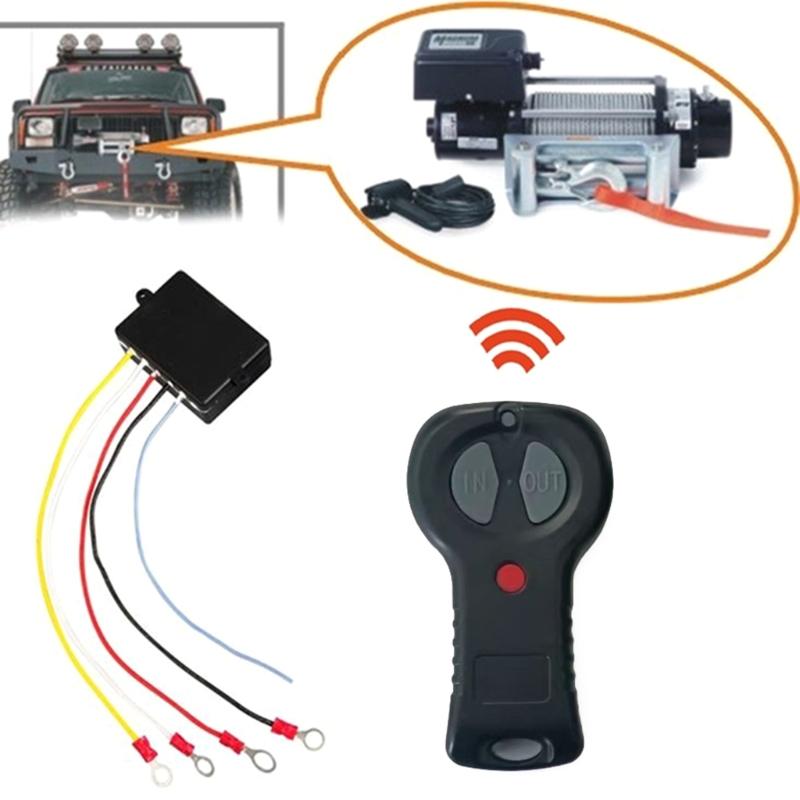Remote Control Kit DC 12V 433MHz Wireless Winch Controller Universal for ATV SUV