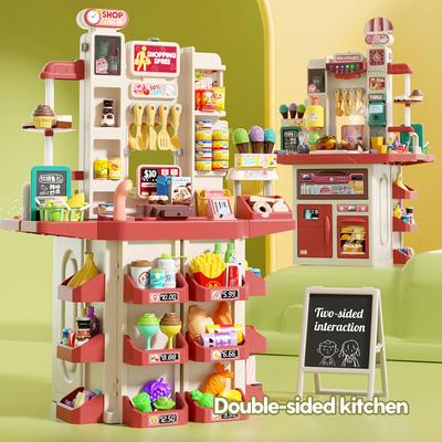 Evde Çocuk Doğum Günü Hediyesi'nde Eğlenceli Alışveriş Oyunları için Çocuk Süpermarket Oyuncakları Seti