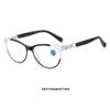 Retro Cat-Eye Blue Light Blocking Reading Glasses for Women, European & American Fashion, Spring Hinges, HD Prescription.