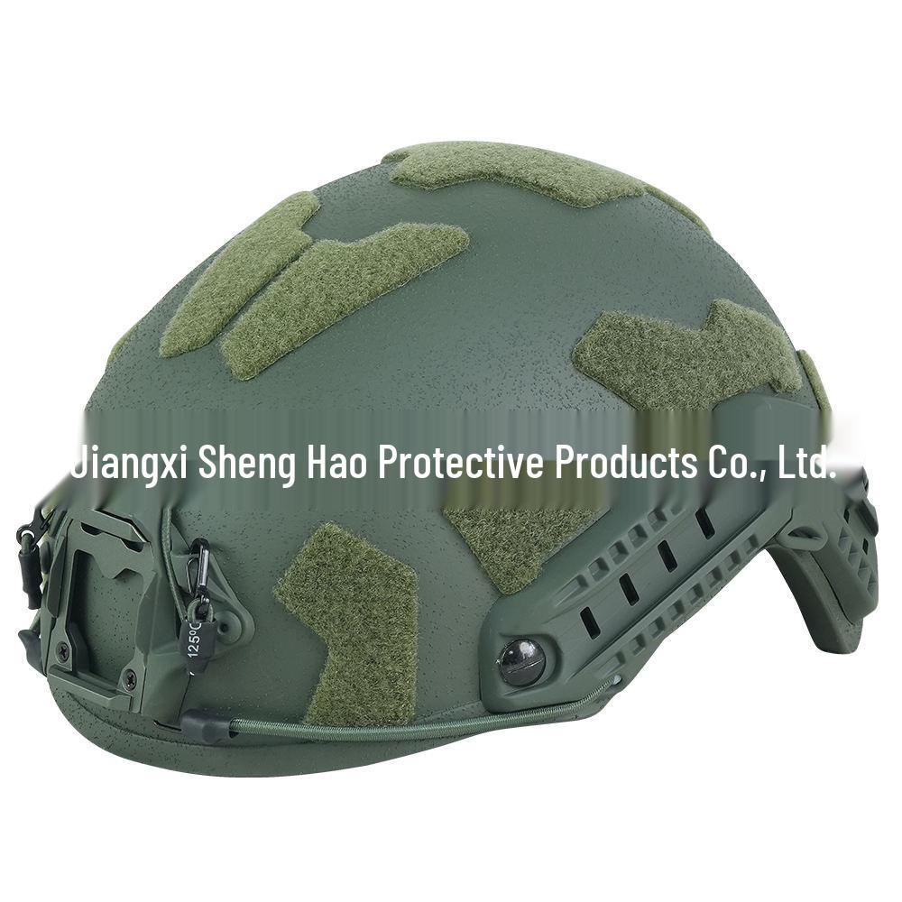 Wendy Fast High-Cut SF Fiberglass Helmet with Velcro, 1.5 kg - Dried Squid Safety Protection & Suspension.