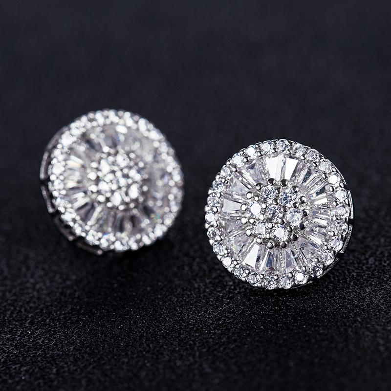 New simple earrings, versatile round stud earrings, neutral style commuting daily niche accessories