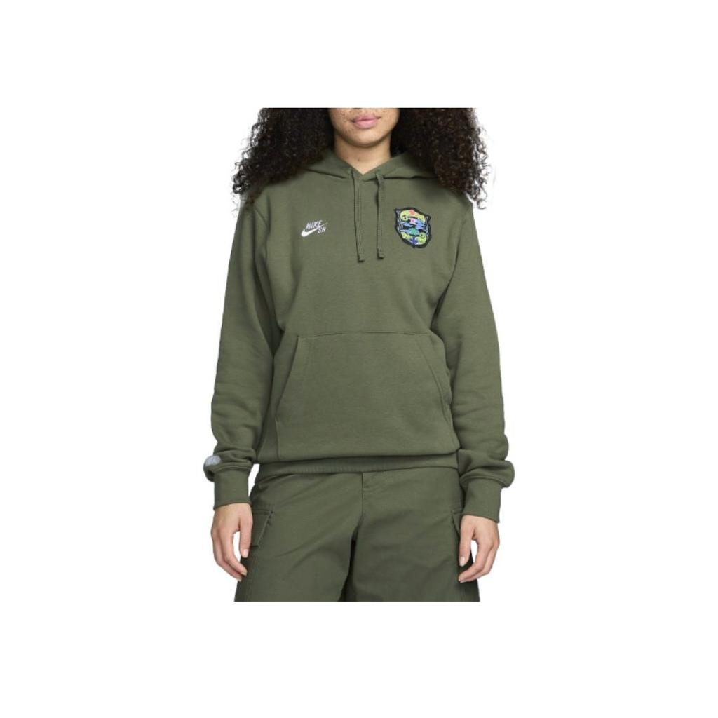Nike SB Pattern Pullover Hoodie Unisex hoodies Olive-Green FZ4099222