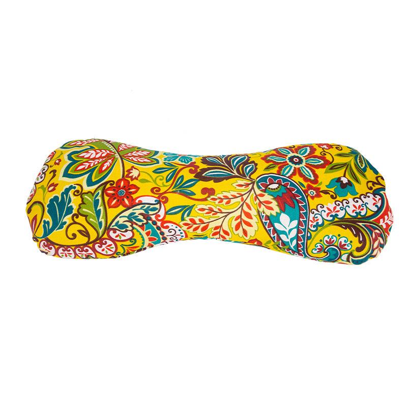 Mugwort Electric Heating Neck Pillow - Removable Cervical Support In Coarse Cloth