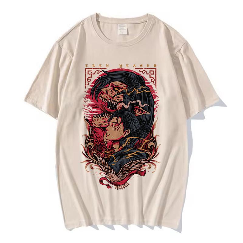 

Футболка женская унисекс Атака титанов футболка кавайный мультфильм титаны атака графические футболки женские летние топы харадзюку японское аниме унисекс 4XL