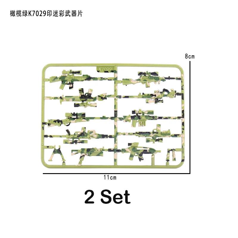 98K Military Weapon Accessories Guns Bricks Swat Sniper Rifle Pistol Soldier WW2 Army MOC Part Military Building Block Model