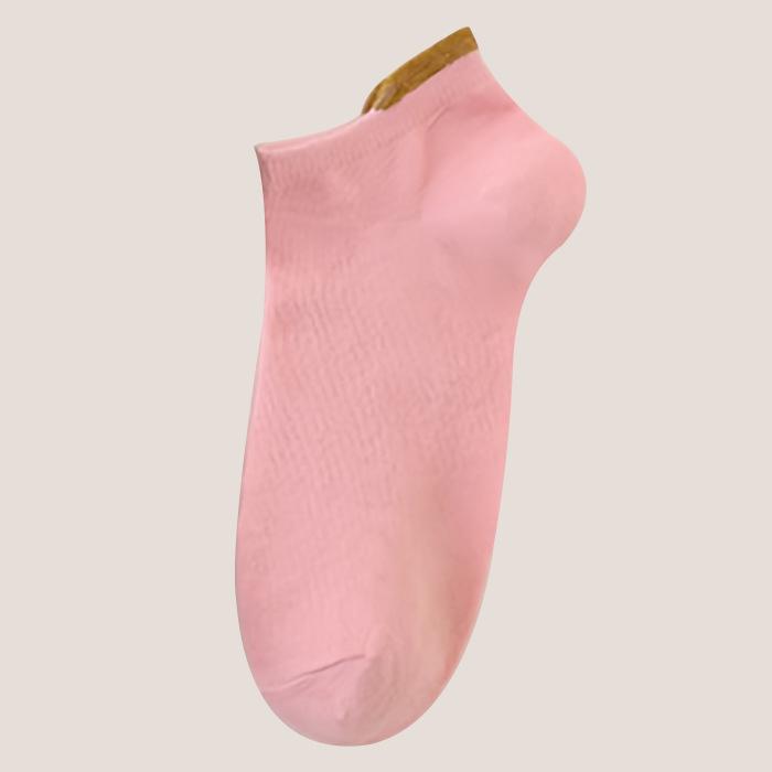 Damen Frühling und Sommer Dünne Reine Farbe Ohr Atmungsaktive Socken