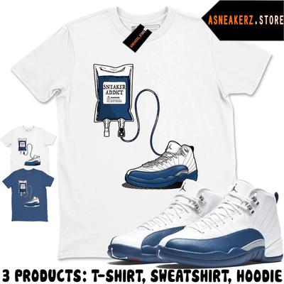 Maglietta da abbinare alle AJ 12 French Blue 2025 Match Sneaker Sneakerhead Therapy T-shirt