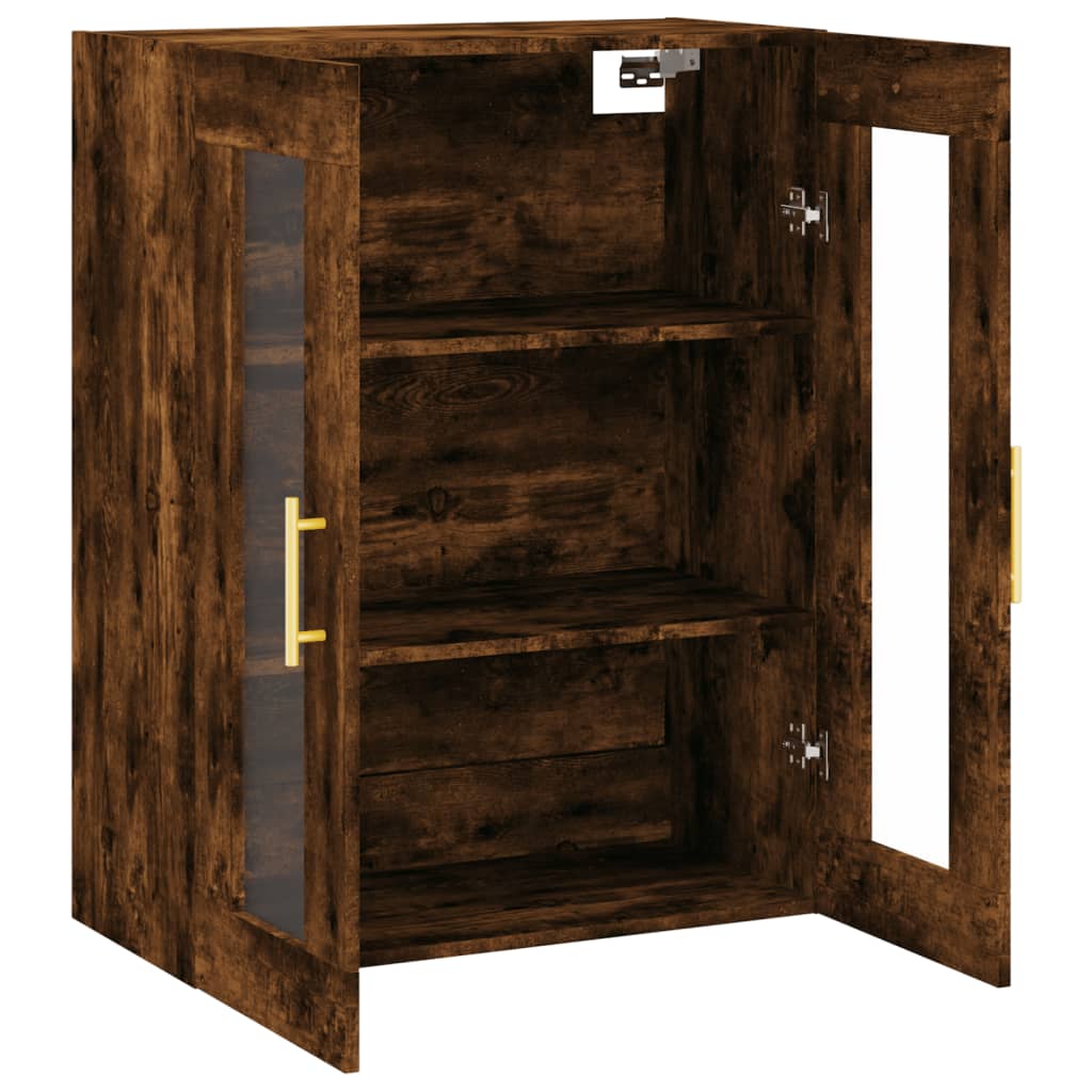 Wall Cabinet Smoked Oak 69.5 X 34 X 90 Cm