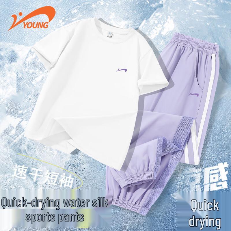 

Girl s Summer Sport Quick-Dry T-Shirt Set 160