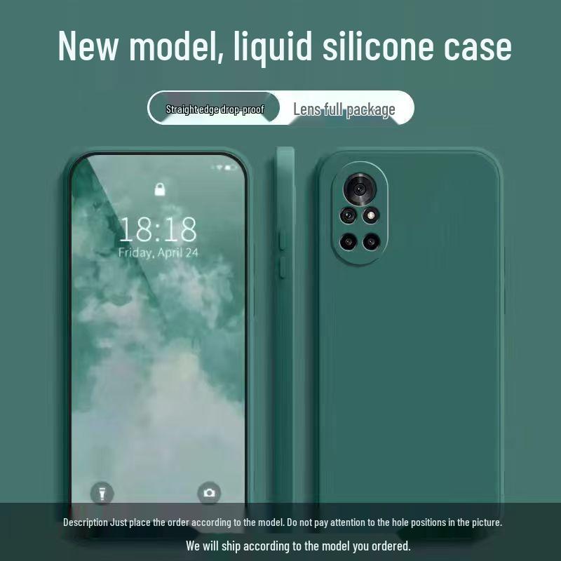 

Huawei Nova 8 Liquid Silicone Drop-Proof Full Coverage Protective Case Huawei nova8