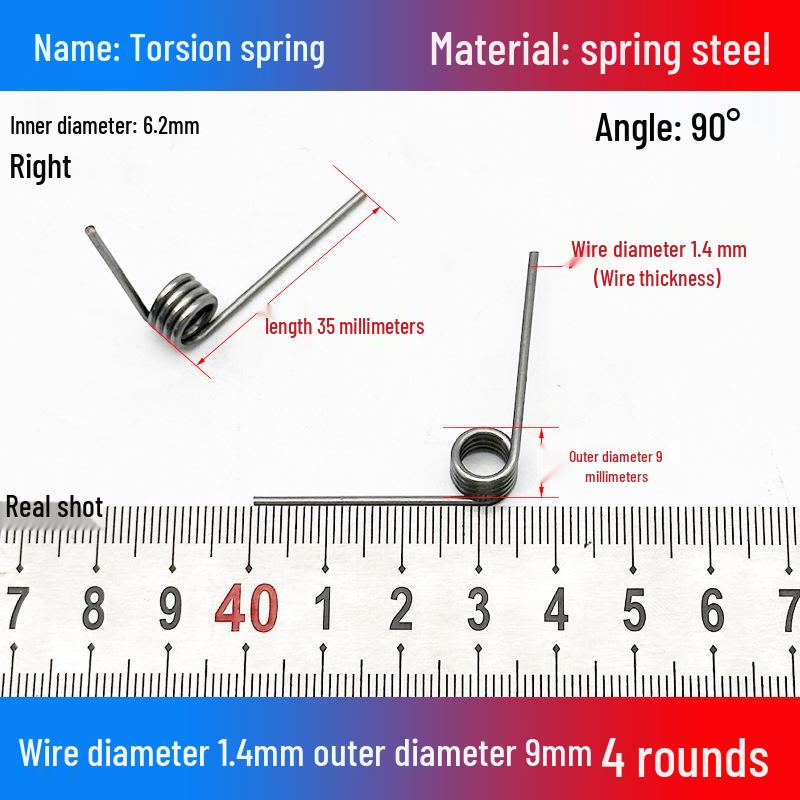 Torsion Spring Steel 0.3-3.0 for 90/180° Clip Trash Can
