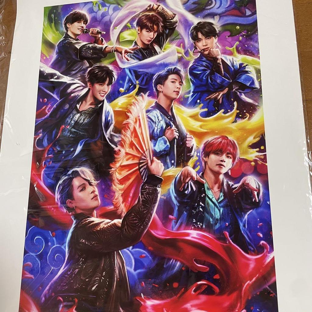 [USED] Bangtan Boys BTS K-POP Bangtan Korea KPOP Art Poster