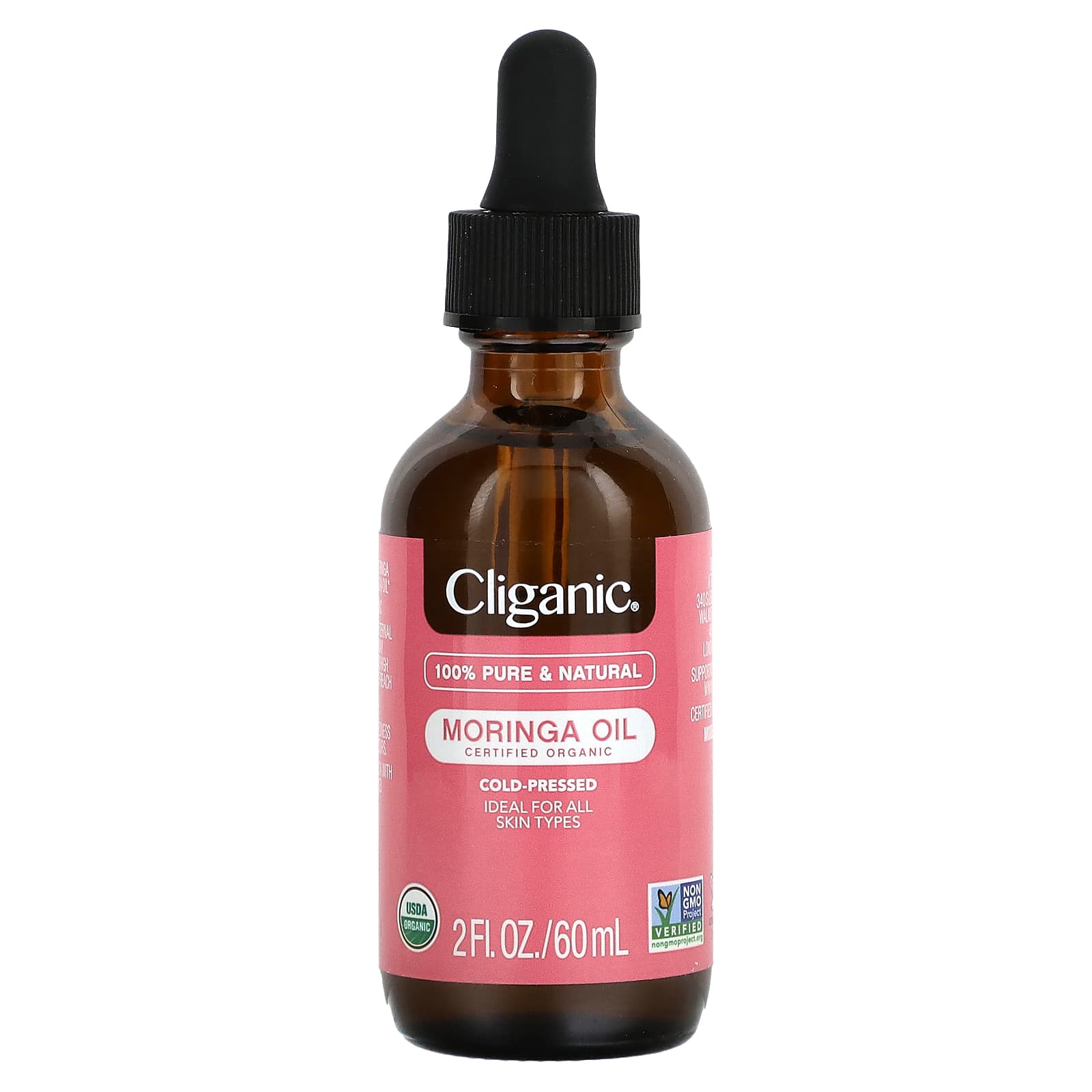 

100% Pure & Natural, Moringa Oil, 60Ml(2Fl Oz)