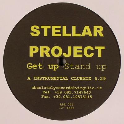 12inch Record STELLAR PROJECT - Get Up Stand Up ABR055 Absolutely Reco 2004 Italy Dance & Electronica Used