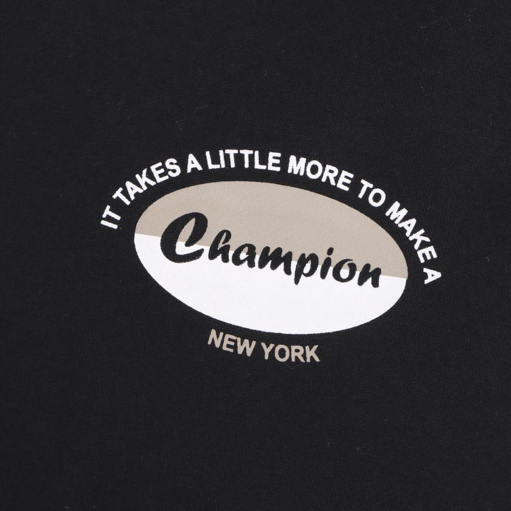 Parka z długim rękawem BAWEŁNA USA Nadruk z logo Graficzny Bluza z kapturem Podstawowa Czarna L [Champion] CW-Y105 Damska