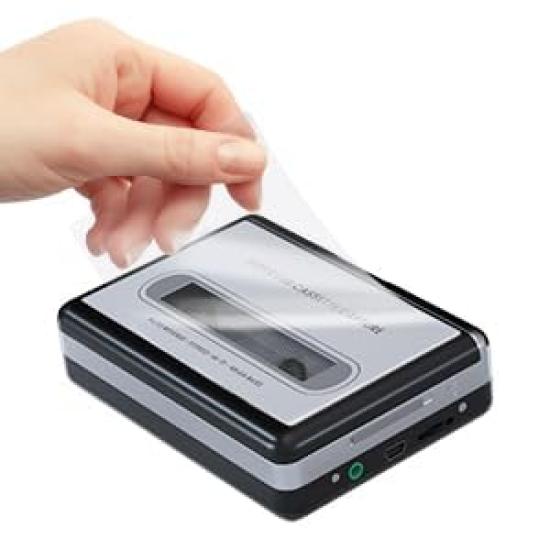 Reshow Cassette Player with Portable Walkman Audio Music Recorder Compact Tape to Digital Compatible with MP3 Audio Laptop and Personal Computer via
