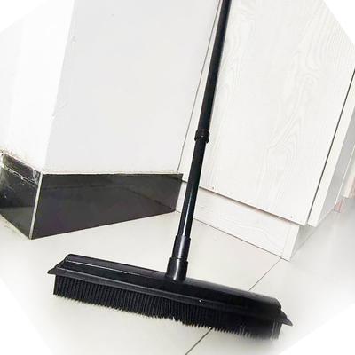 Rubber Broom Pet Hair Remover, Floor Brush Rake Carpet Broom Dog Hair Remover Sweeps, Dusts And Cleans  Surface Dirt