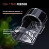 Transparent Acrylic Wall-Mounted Fish Feeder Ring Acrylic Automatic Food Dispenser Fish Tank Aquarium Feeding Tool Accessories+