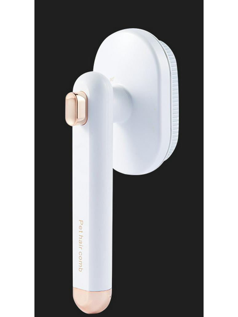 

Вращающаяся игольчатая расческа для домашних животных для собак и кошек - Удаляет выпавшую шерсть, колтуны и обеспечивает легкий груминг с помощью кнопки удаления шерсти. One Size белый