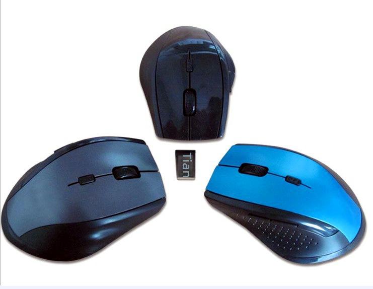 

7300 Wireless 2.4G Red Light Portable Mouse for Laptop Gray
