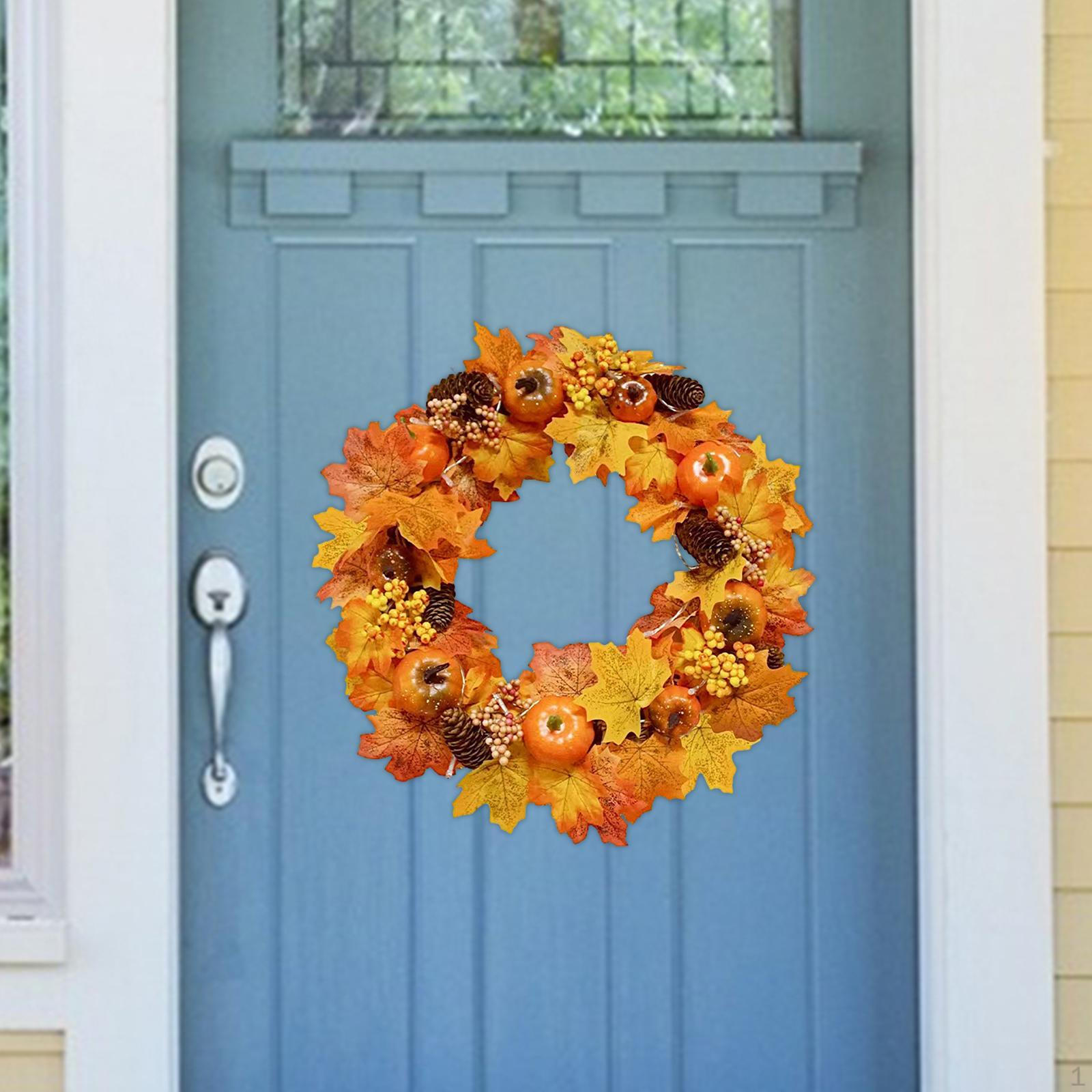 

Fall Pumpkin Wreath Photo Props Harvest Door for
