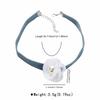 N11111 Super fairy denim flannel flower necklace women's new choker neck strap neck collar collarbone chain accessories