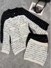 2025 A/W Women's Stylish Knitted Cardigan & Midi Skirt Set
