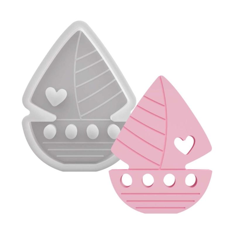Handmade Sailboats Silicone Mould With Heart Designs Ideal For Crafting Unique Gift 1
