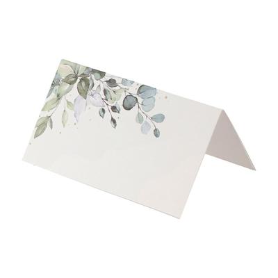50pcs Printing Seating Place Cards Simplicity Gift Cards Tented Name Card  Birthday Gift