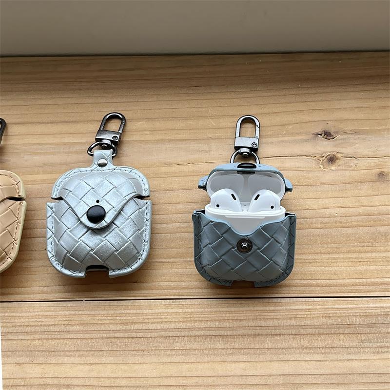 Business wind weave pattern for airpods4 apple bluetooth wireless 1/2/3 generation pro2 earphone cover personalized men