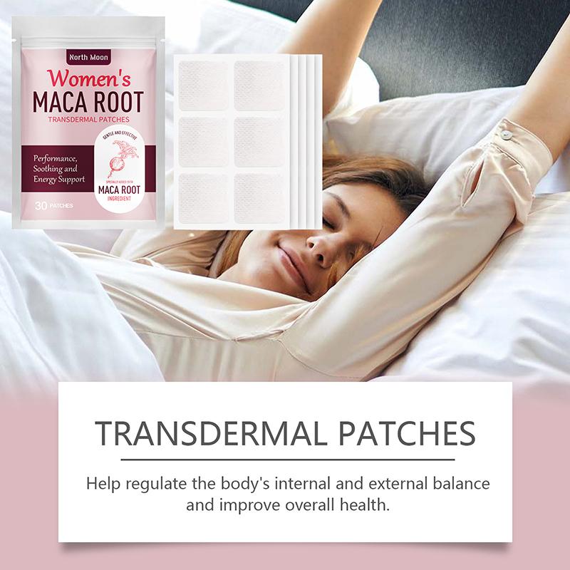 30 Patches Female Body Care Natural Ingredients Maca Root Transdermal Patches Support Energy Hormone Balance Made Specialty onesize
