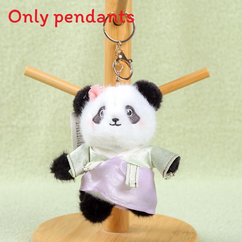 Panda Keychain Plush Toy With Pp Cotton Filling For Backpack Decor And Collection