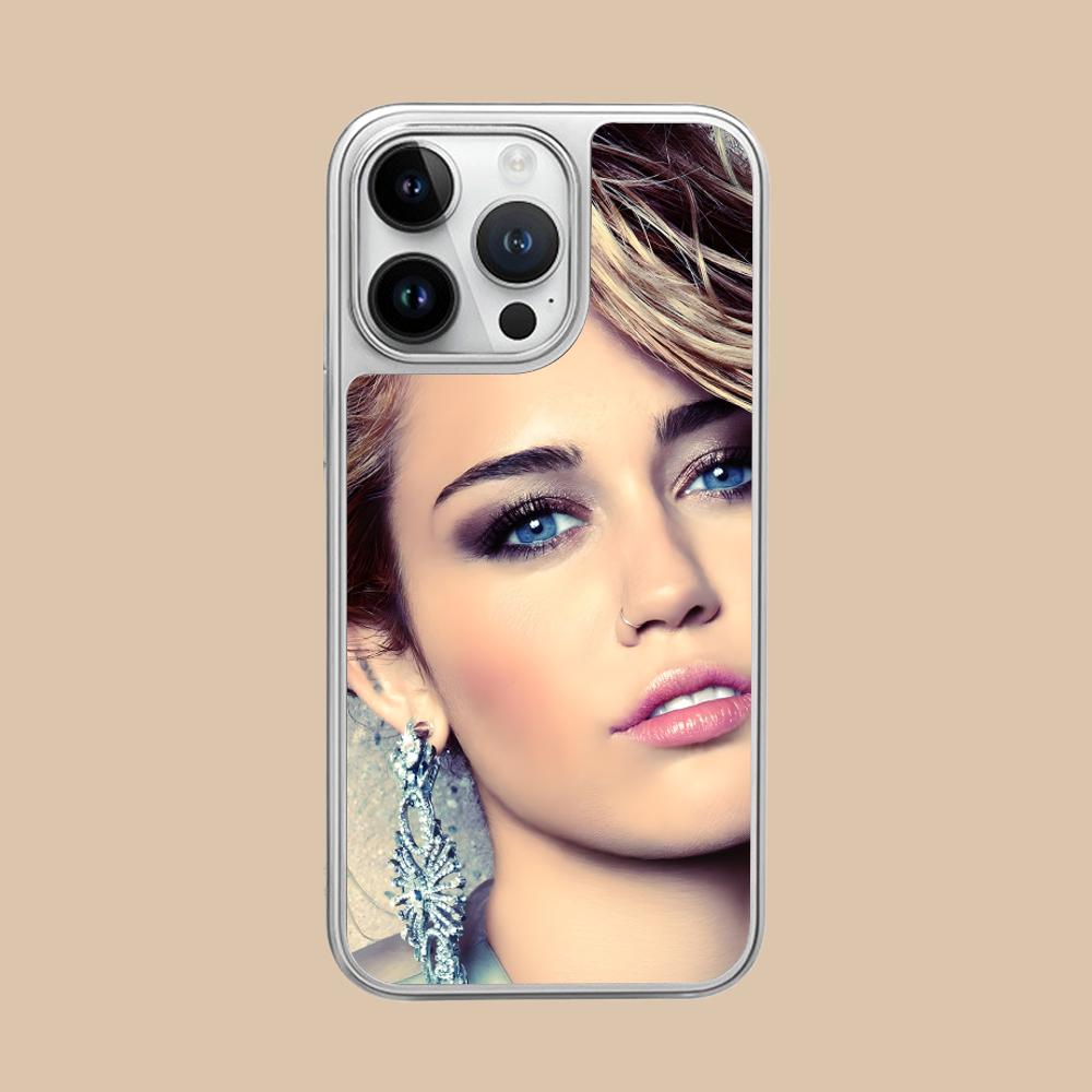 

Miley Cyrus Mobile Phone Case for iPhone 17 16 15 14 13 12 11 Air Pro Max Plus Silver Plating Colorful Cover Luxury Pretty Cover iPhone 11