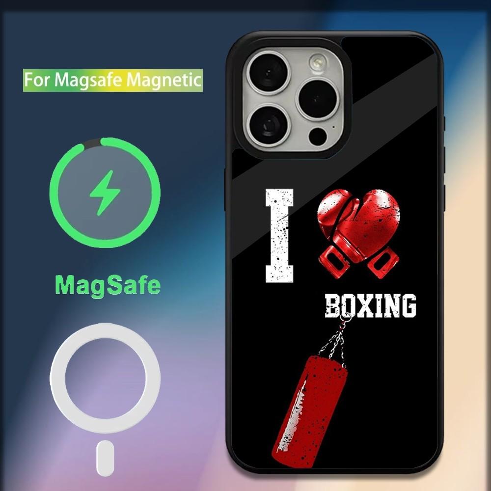 Sport Boxing Gloves Phone Case For iPhone 16,15,14,13,12,11,Plus,Pro,Max,Mini Magsafe Magnetic Wireless Charging