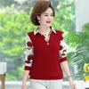 Velvet and Thickened Mother Wear Fashion T-shirt Small Shirt Versatile Women Large Size Bottoming Shirt Tops for Women