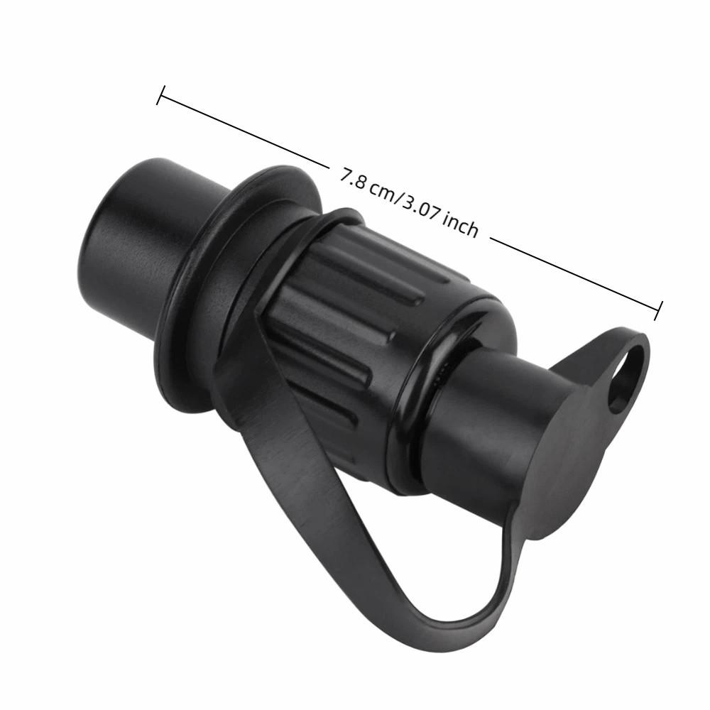 Trailer Adapter Black Trailer Plug Plastic 3 Pin Wiring Connector Trailer Socket Trailer Wiring