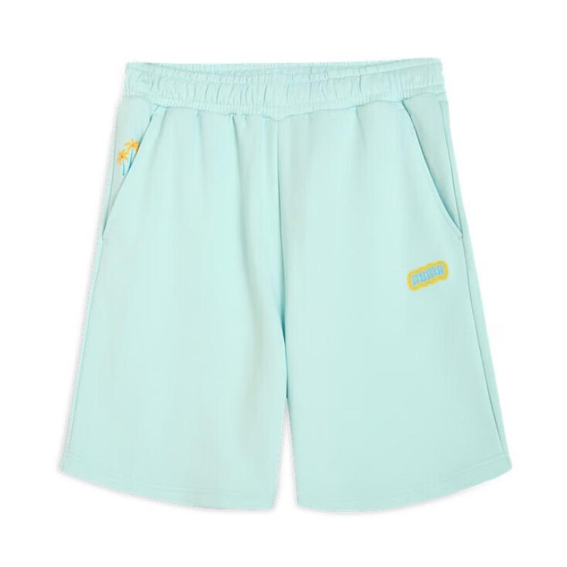 

PUMA Graphic Shorts Loose Palm Tree Print Casual Shorts Men shorts Blue 632984-96 M