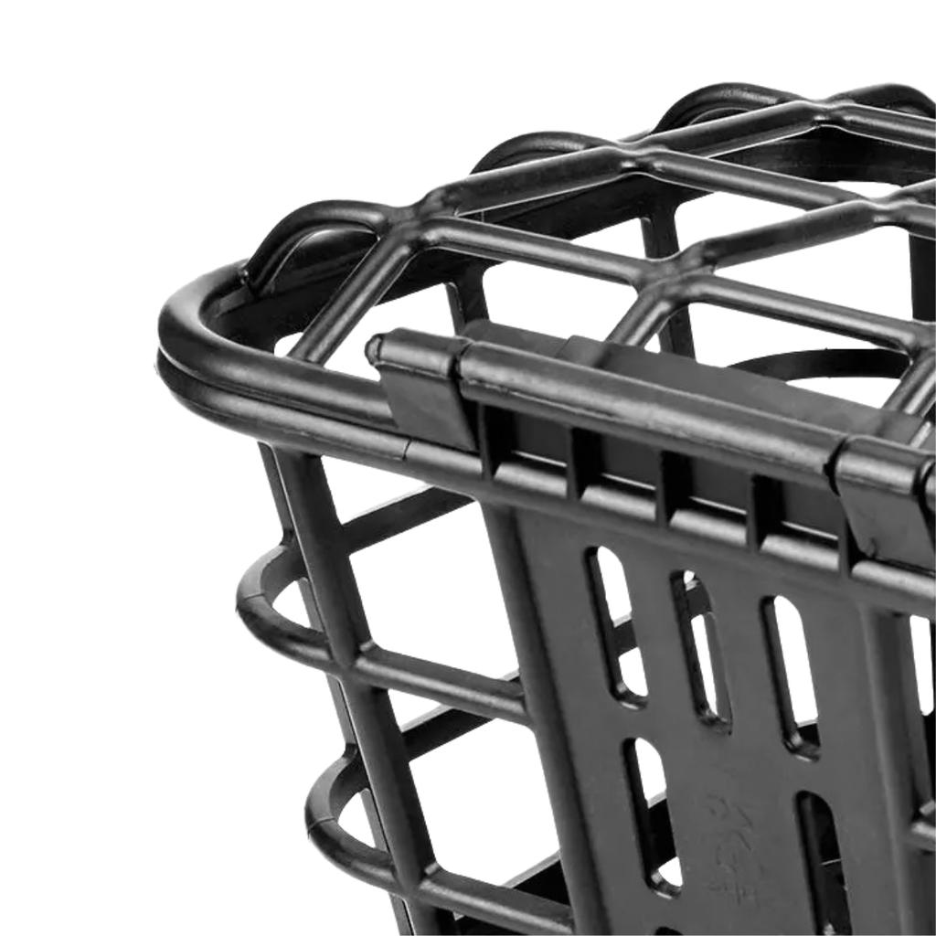 1 Set Große Kapazität Anti-Extrusion Fahrrad-Frontkorb Schwarz PC Abnehmbarer Fahrradkorb Mit Deckel Für Elektrofahrrad