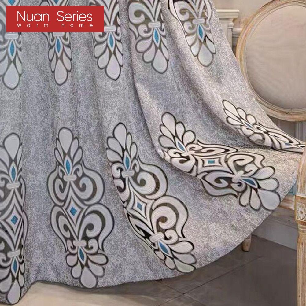 1PC Nuan Series Jacquard Sheer Curtain 20-40% Blackout Tulle for Living Room Bedroom Balcony Window Home Decor