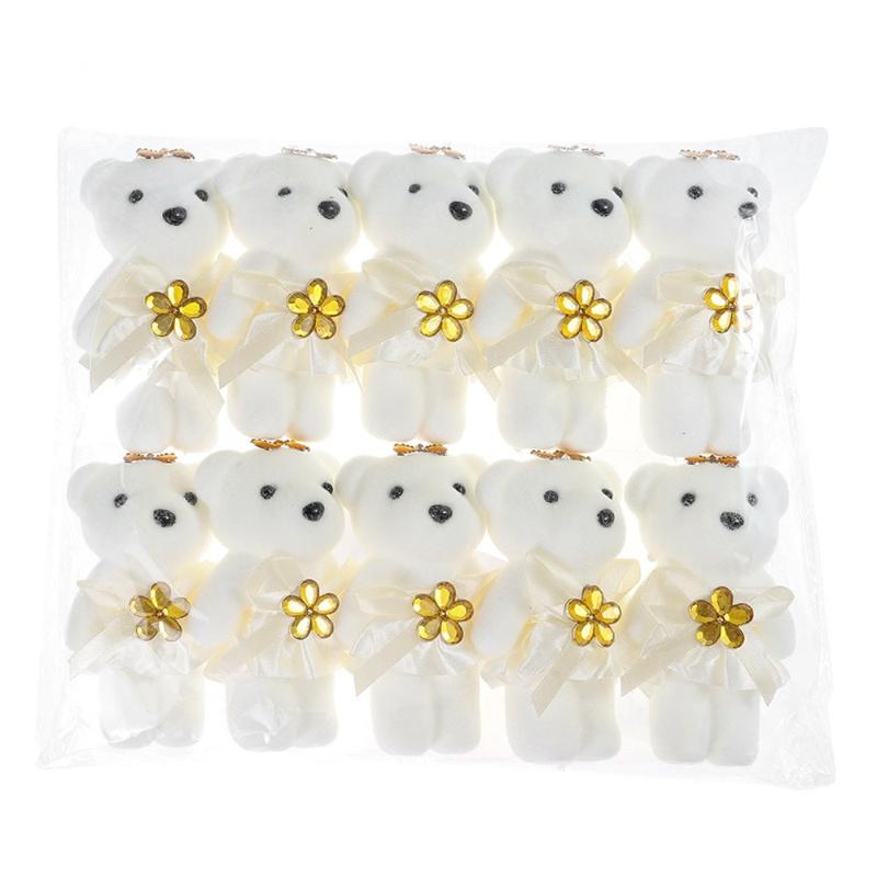 

10pcs Cartoon Bear Doll For Graduation Bouquet DIY Graduation Bear Decoration Festival Party Decor