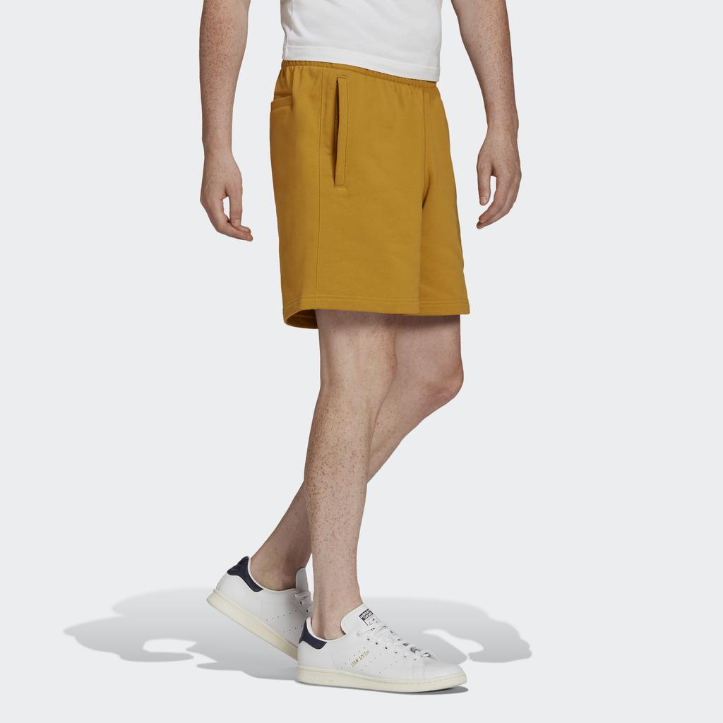 Adidas Originals Clover C Logo Solid Track Shorts Men Shorts Gold HF6365