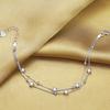 Star Bracelet Exquisite Simple Sterling Silver Five-Pointed Star Double Bracelet Women'S Premium Jewelry