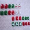 Hot-selling Christmas Manicure Wearing Nail Cute Santa Snowman Short Square Wearing Nail Piece