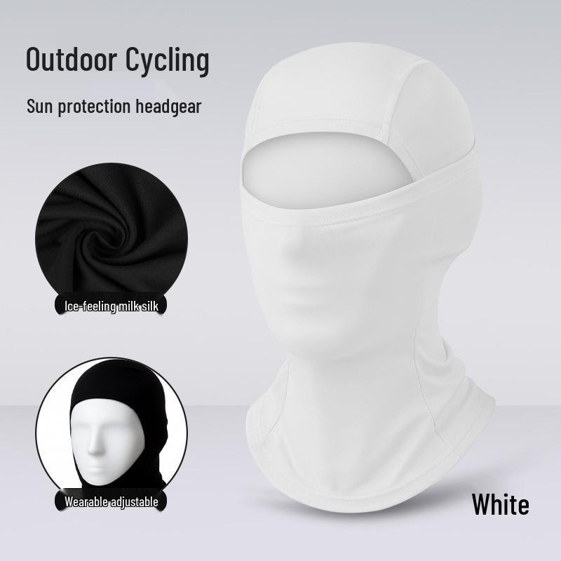 Quick-Dry Multifunctional Summer Cycling Face Mask: Breathable, Sun-Protective, Ice Silk Balaclava & Headband