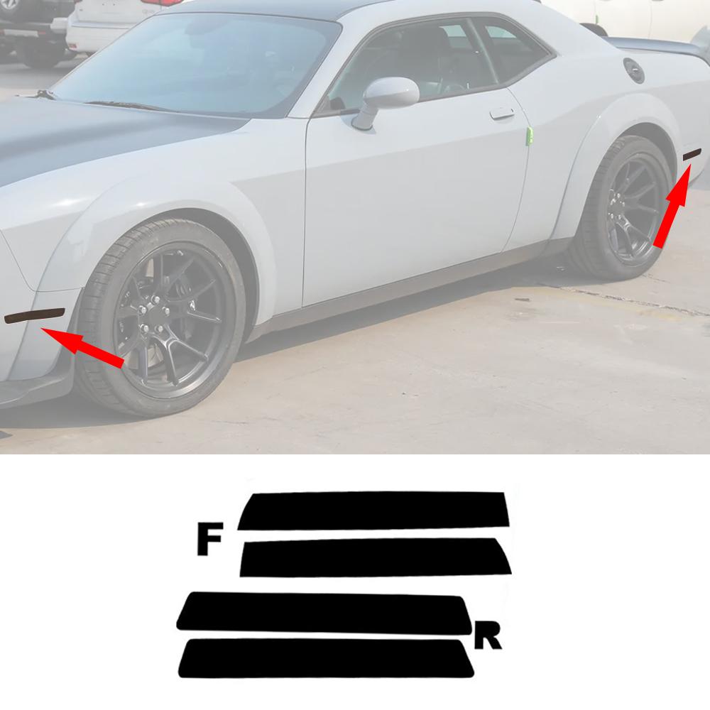 Auto-Lichtaufkleber Überlager Scheinwerfer-Augenlid Vinyl-Tönungsfolie Rücklicht-Aufkleber für Dodge Challenger 2015-2025 Außen Zubehör