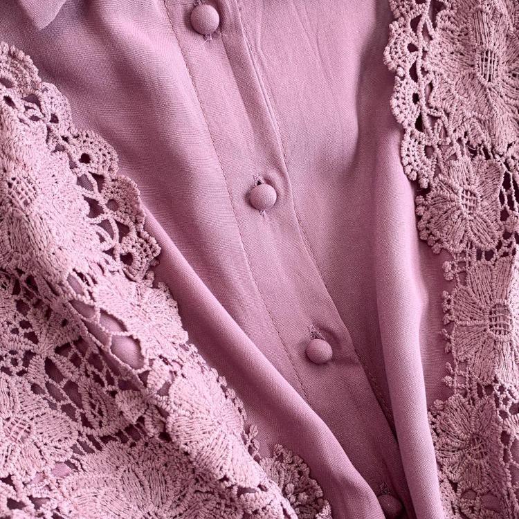 Elegant Korean Fashion Sexy Chic Lace Ruched Slim Dress Vintage Summer Long Dress Women Clothing