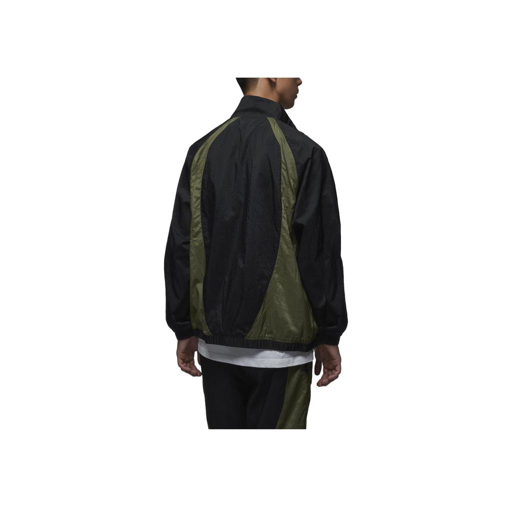 Jordan Men's Dri-Fit Woven Stand-Up Collar Jacket 'Black/Olive' FN5849-011