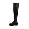 Stretch Over Knee Boots Sexy Spice Girls Thick Heel Leather Tall Boots Women's Winter 2025 Coat Boots